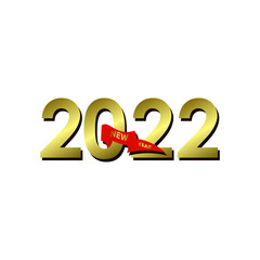 Happy New Year 2022 Celebration Vector Template Design Illustration