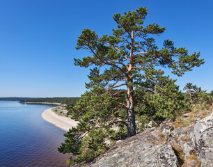 Lake Ladoga skerries. Karelia. Russia