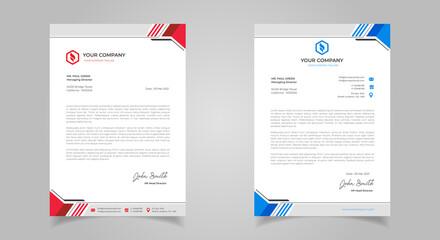 Abstract Letterhead Design Modern Business Letterhead Design Template