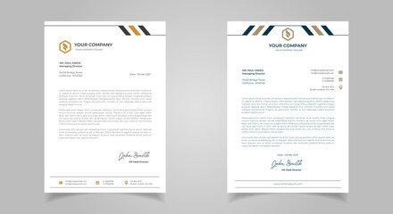 Abstract Letterhead Design Modern Business Letterhead Design Template