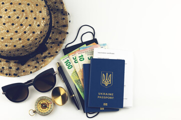 Travel concept during a pandemic. Vacation preparation.