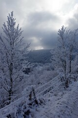 Le Bessat sous la neige