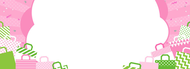 春のショッピング・セール向け　バナーテンプレート