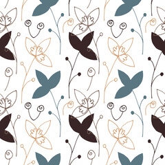 seamless repeating pattern with flowers