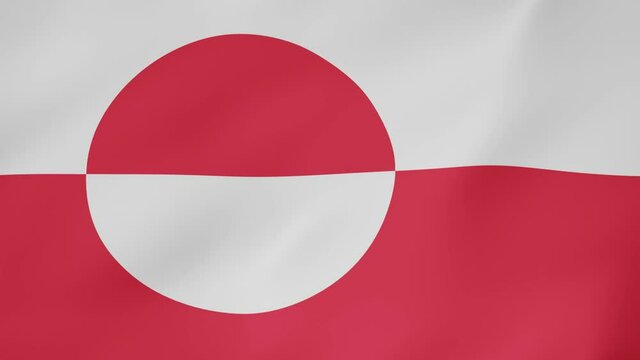 Bandera animada, Groenlandia.
