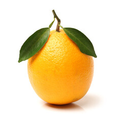 orange with leaf