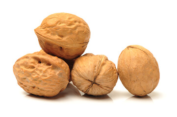 walnut isolated on white background
