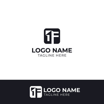 Creative 1F logo design template suitable for Print, Digital, Banner, Icon, Apps, print T-Shirts and Other Marketing Material Purpose  