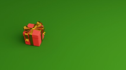 lonely christmas gift box