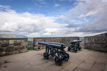 Fototapeta na wymiar old cannons at Stirling Castle, Scotland.
