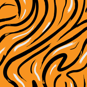 Pattern - Tiger color (art drawing)
