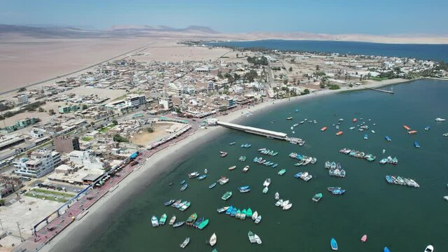 Paracas Peru town by the desert
