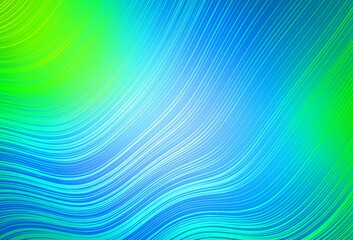 Obraz premium Light Blue, Green vector blurred shine abstract texture.