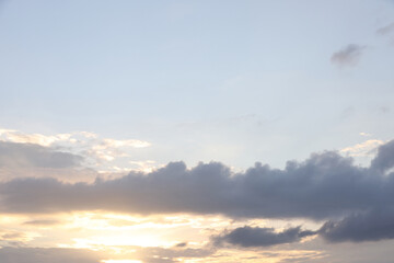 Blue sky and white clouds