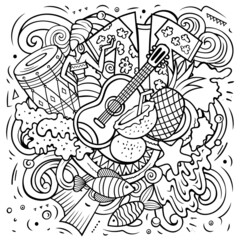 Figi cartoon vector doodle illustration