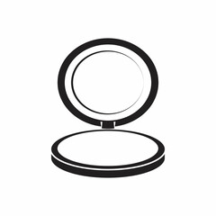 Mirror with powder icon