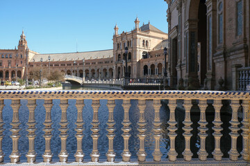 Breathtaking moorish painted ceramic tiles facades exteriors palace mansion church cathedral park...