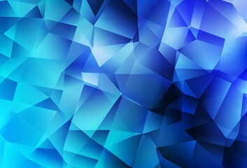 Obraz premium Light BLUE vector low poly layout.