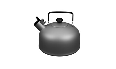 The kettle isolated on white