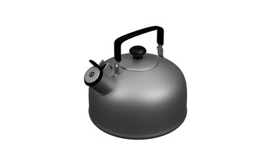 The kettle isolated on white