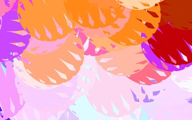 Fototapeta premium Light Blue, Yellow vector template with chaotic shapes.