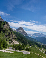 Fototapeta na wymiar Cicling Paradise - Dolomites
