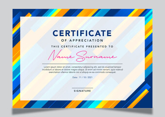 Elegant certificate of appreciation template