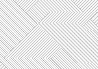 Abstract hi-tech geometric white grey linear pattern. Vector background