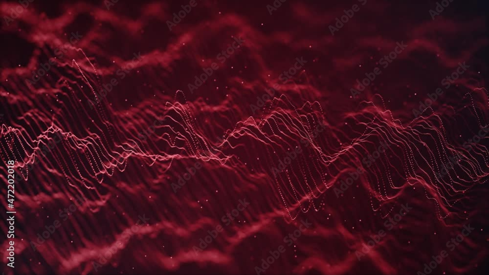 Poster abstract digital flowing lines technology fx background loop/ 4k animation of an abstract wallpaper 