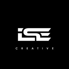 ISE Letter Initial Logo Design Template Vector Illustration