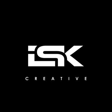 ISK Letter Initial Logo Design Template Vector Illustration