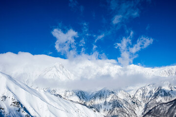 スキー場での風景写真