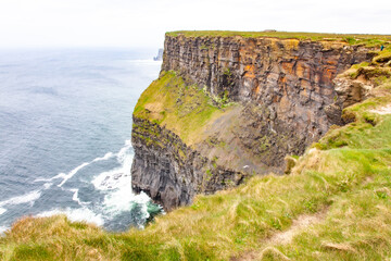 view of the cliffs in ireland