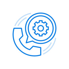 Business optimization consultation icon vector. Remote promotion of marketing strategy.