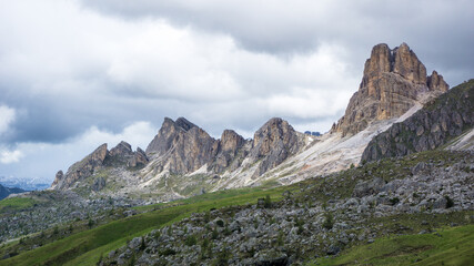 landscape in the dolomites