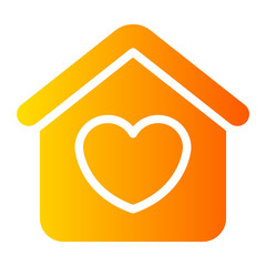 home sweet home gradient icon