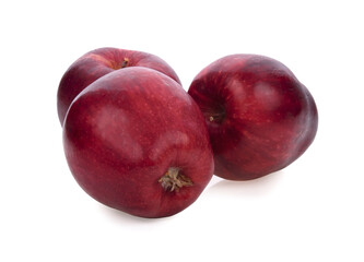Red apple isolated on white background