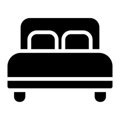 bed glyph icon