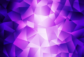 Light Purple, Pink vector triangle mosaic template.