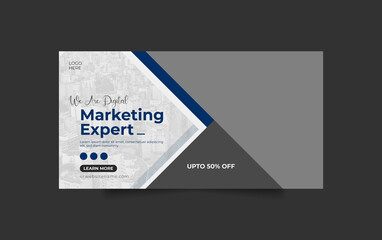 Digital marketing social media and web banner template