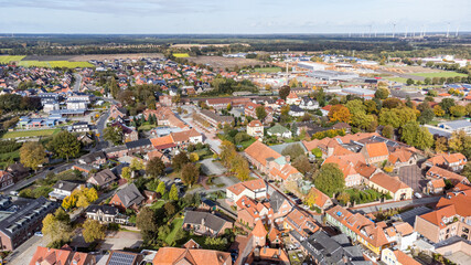 Drohnenaufnahme Haselünne Innenstadt Aerial 