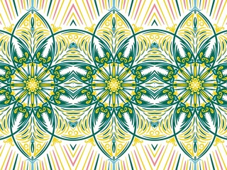 Ethnic Tribal Argyle Seamless Pattern. Abstract Mosaic Geometric Diamond Shapes Colorful Background. Traditional Boho Ikat Ornament. Digital art illustration