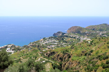 Fototapeta na wymiar A view of Sant Angelo in Ischia island in Italy