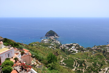 A view of Sant Angelo in Ischia island in Italy