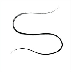 Hand Written English Letter S Isolated Vector