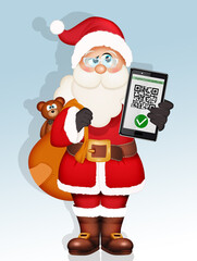 Santa Claus has the green pass