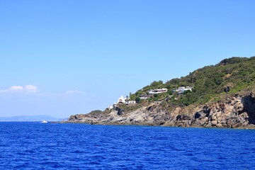 Coastal landscape of Forio on Ischia, town in the Metropolitan City of Naples, Italy