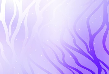 Fototapeta na wymiar Light Purple vector background with curved lines.
