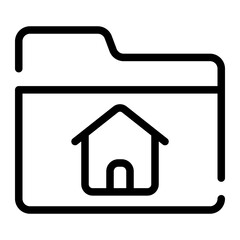 home document line icon