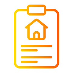 house list gradient icon